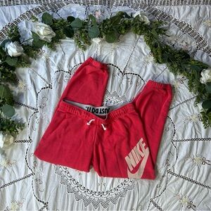 Nike hot pink joggers